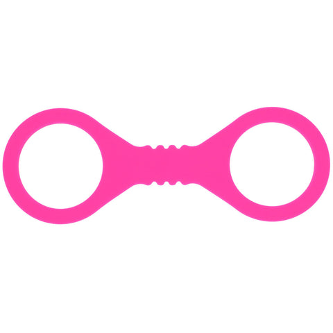 Sex & Mischief Small Hot Pink Silicone Cuffs – Small Restraints > Bondage Gear > Restraints