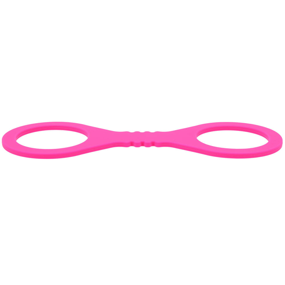 Sex & Mischief Small Hot Pink Silicone Cuffs – Small Restraints Secondary image