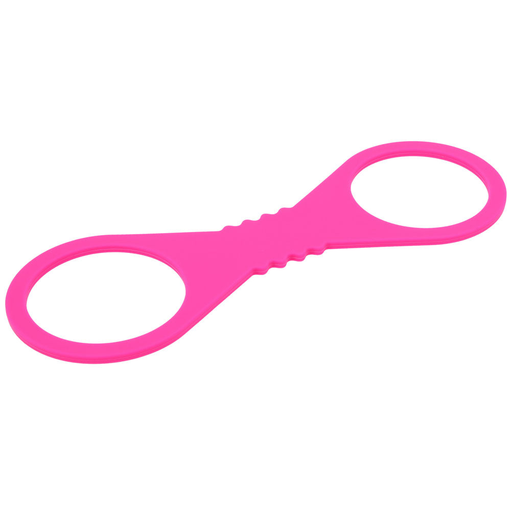 Sex & Mischief Large Hot Pink Silicone Cuffs – Large Restraints Secondary image