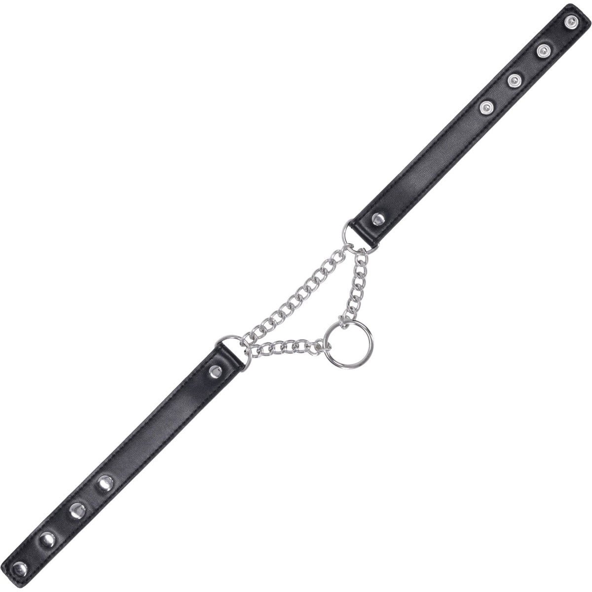 Shadow Day Collar – Faux Leather Collar with Silver Hardware > Bondage Gear > Collars & Leashes