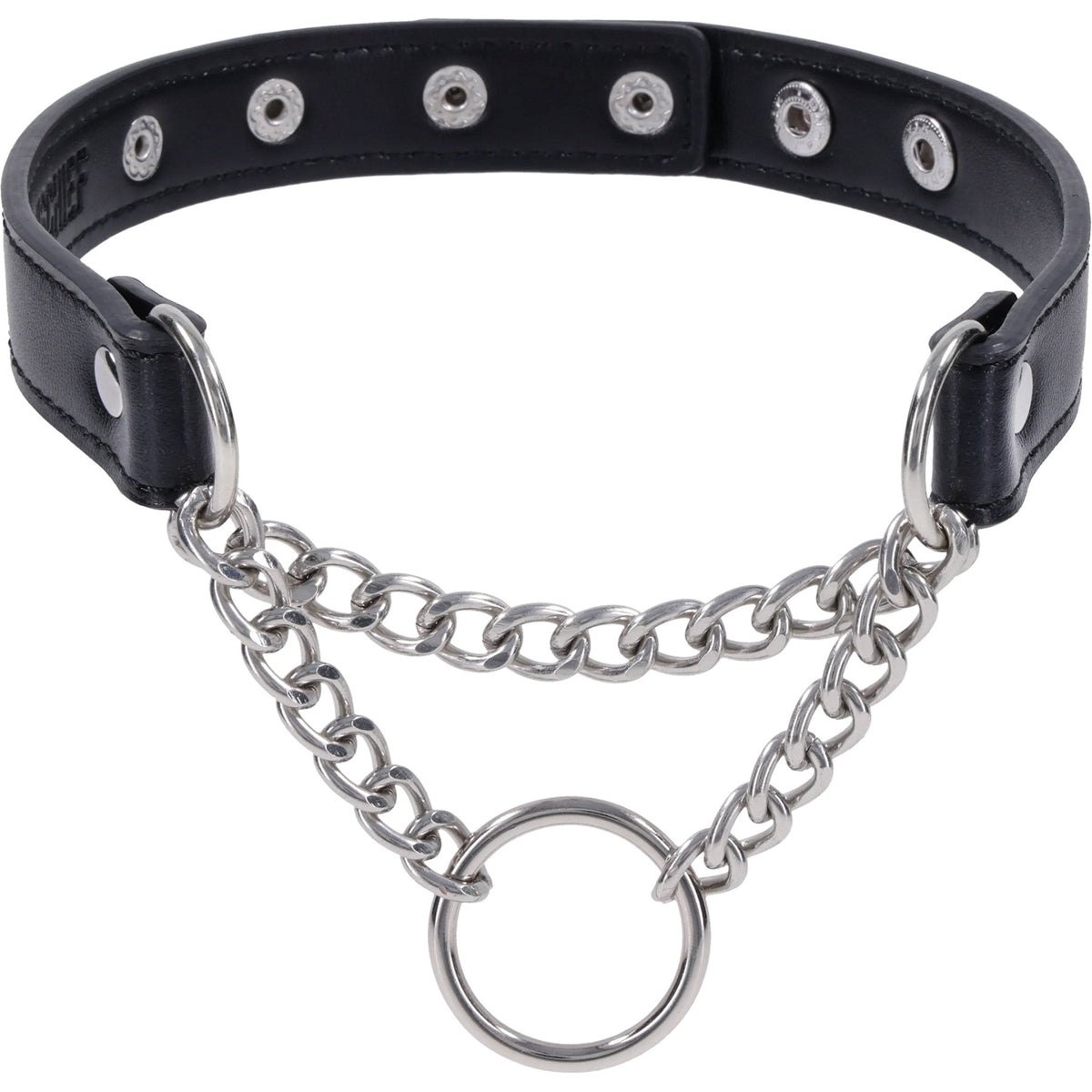 Shadow Day Collar – Faux Leather Collar with Silver Hardware > Bondage Gear > Collars & Leashes Main image