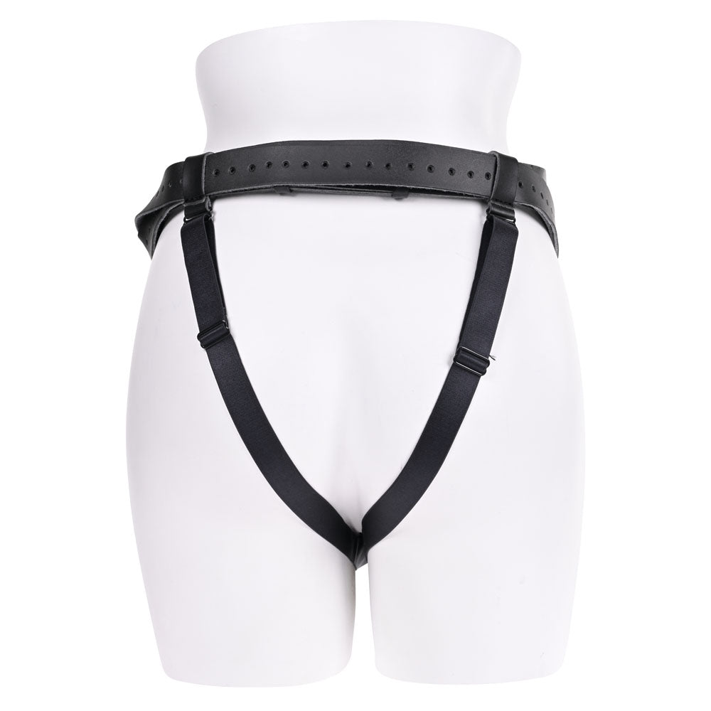 Sportsheets Aurora High Waisted Strap-On Harness (Black) Adjustable Up to 60 Inch Hips - Strap-On Harness > Dildos > Strap On Harnesses