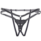 Sportsheets Aurora High Waisted Strap-On Harness (Black) Adjustable Up to 60 Inch Hips - Strap-On Harness > Dildos > Strap On Harnesses