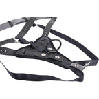 Sportsheets Aurora High Waisted Strap-On Harness (Black) Adjustable Up to 60 Inch Hips - Strap-On Harness > Dildos > Strap On Harnesses