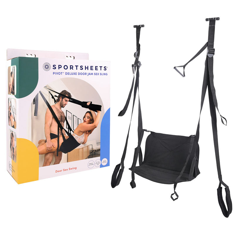 Pivot Deluxe Door Jam Sex Sling – Luxury Door Swing Black > Sex Toys > Swings & Slings Main image