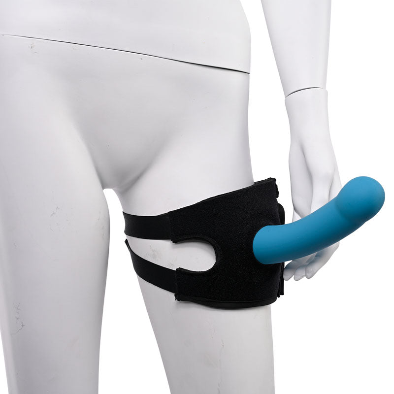 Pivot 2 in 1 Forced-O Strap – Dual Function Thigh Harness for Massagers > Sex Toys > Sex Positioners