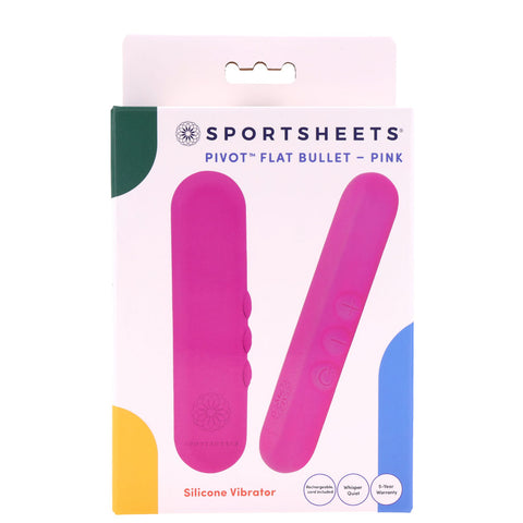 Pivot Flat Bullet - Rechargeable 10 cm Discreet Vibrator BULLETS