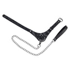 Sportsheets Velvet Noir Collar and Leash with Removable Chain and Faux Leather Handle > Bondage Gear > Collars & Leashes