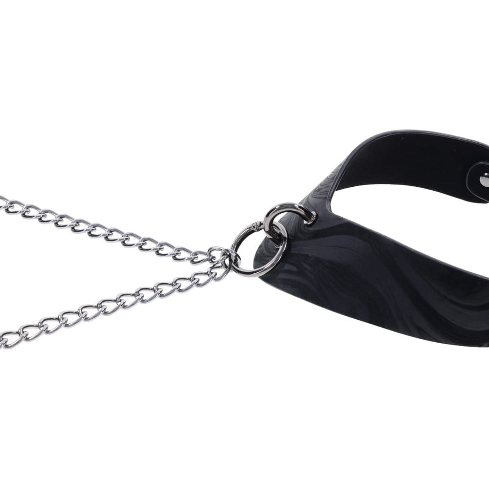 Sportsheets Velvet Noir Collar & Removable Clamps Neck and Nipple Restraints > Bondage Gear > Collars