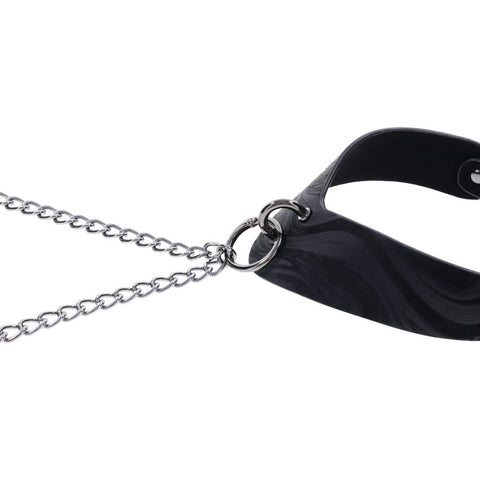 Sportsheets Velvet Noir Collar & Removable Clamps Neck and Nipple Restraints > Bondage Gear > Collars