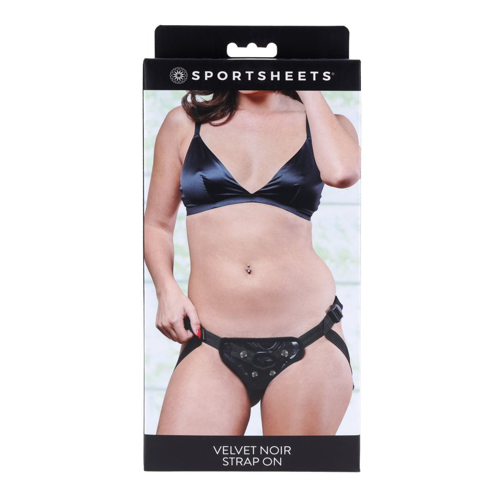 Sportsheets Velvet Noir Strap On Adjustable Strap-On Harness No Probe Included > Dildos > Strap On Harnesses