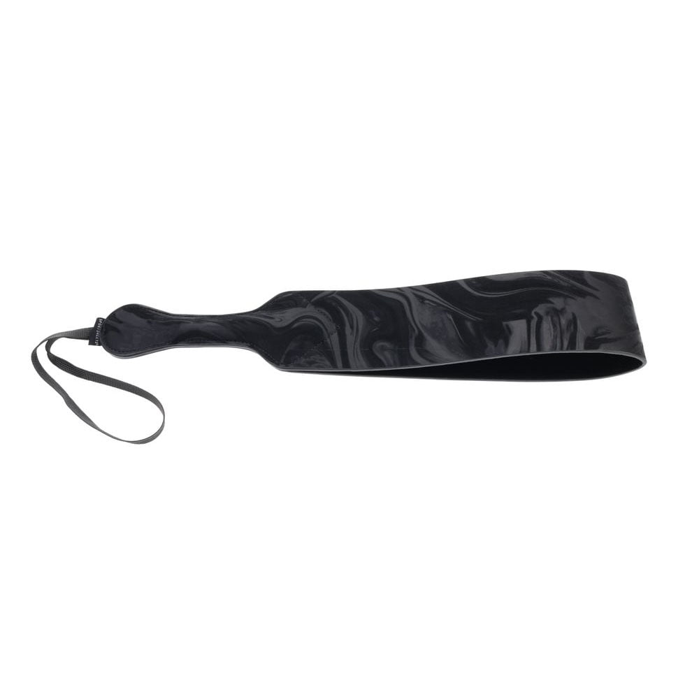 Sportsheets Velvet Noir Loop Paddle 42 cm Impact Toy with Vegan Leather and Wrist Loop Black Marbled Design Whips & Paddles