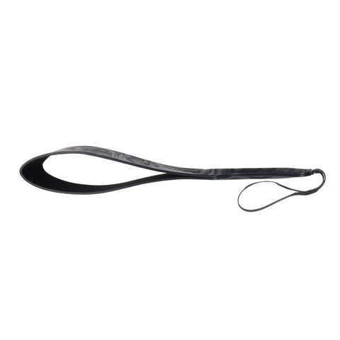 Sportsheets Velvet Noir Loop Paddle 42 cm Impact Toy with Vegan Leather and Wrist Loop Black Marbled Design Whips & Paddles