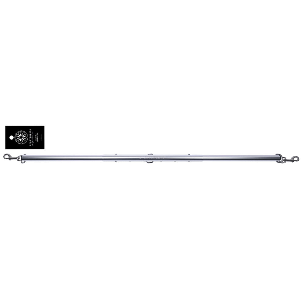Sportsheets Signature Adjustable Spreader Bar – Silver Metal