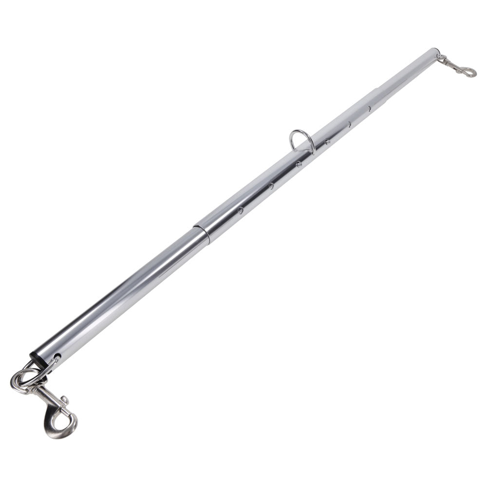 Sportsheets Signature Adjustable Spreader Bar – Silver Metal