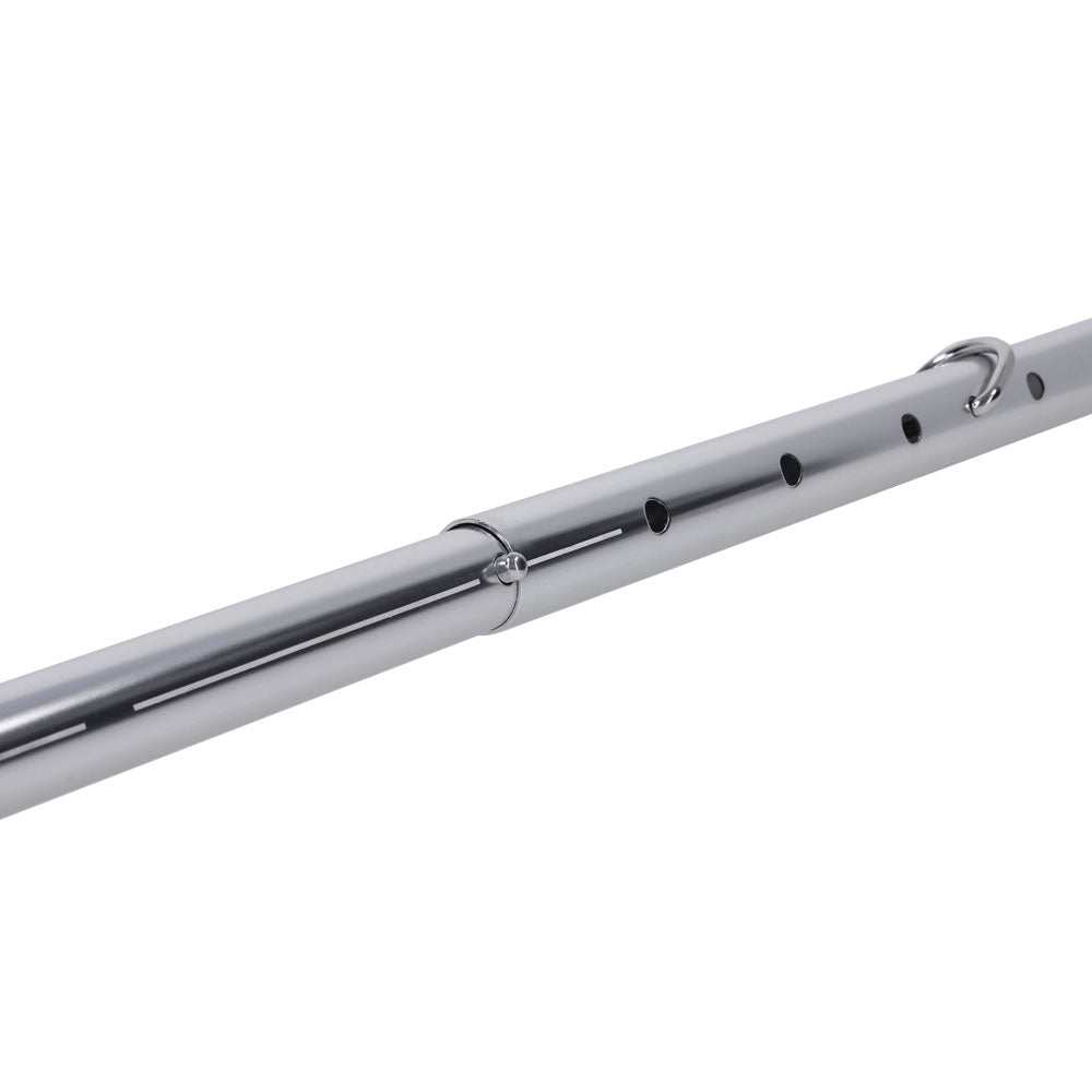 Sportsheets Signature Adjustable Spreader Bar – Silver Metal