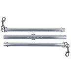 Sportsheets Signature Adjustable Spreader Bar – Silver Metal