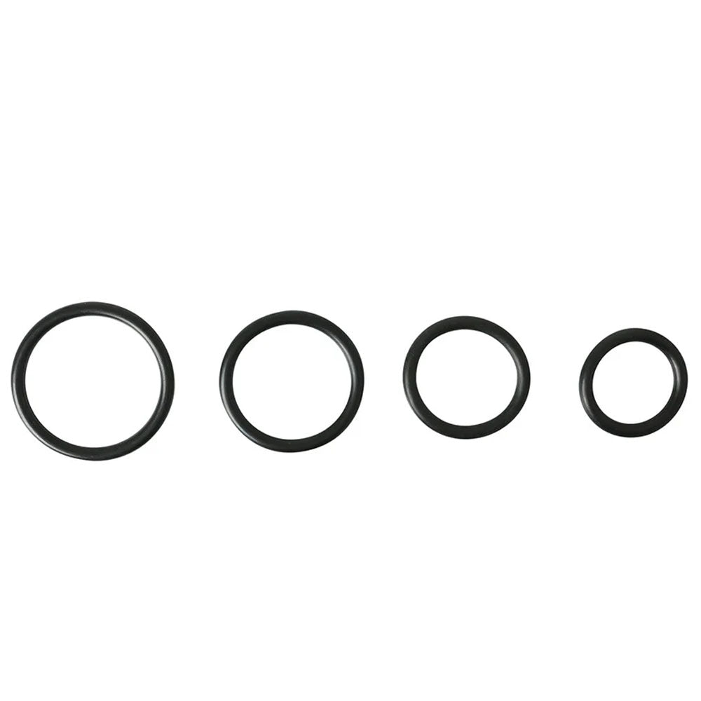 Sportsheets Rubber O-Rings 4 Pack – Versatile Strap-On Harness Accessories > Cock Ring > Sets