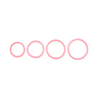 Sportsheets Rubber O-Rings (Coral) – Latex-Free Stretchy Cock Ring Set 4 Pack Coral > Cock Ring > Sets