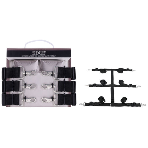 Edge Extreme Under the Bed Restraint System – Bed Bondage Restraint System Black > Bondage Gear > Bed Restraints