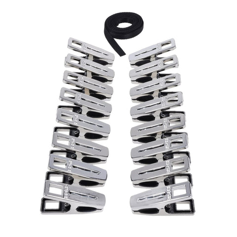 Edge Body Zipper Clothes Pins – Set of 16 Sensation Clamps with Cord > Sex Toys > Nipple Clips