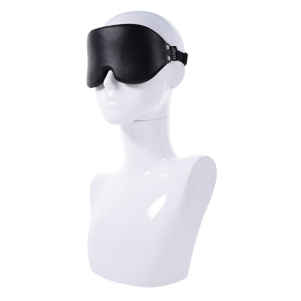 Edge Lights Out Blindfold Eyemask Restraint – Faux Leather Sensory Play Accessory > Bondage Gear > Blindfolds