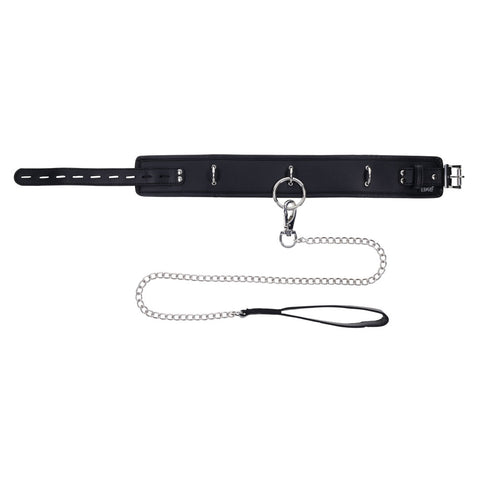 Edge Collar and Leash Neck Restraint with Heavy Duty Metal Leash > Bondage Gear > Restraints