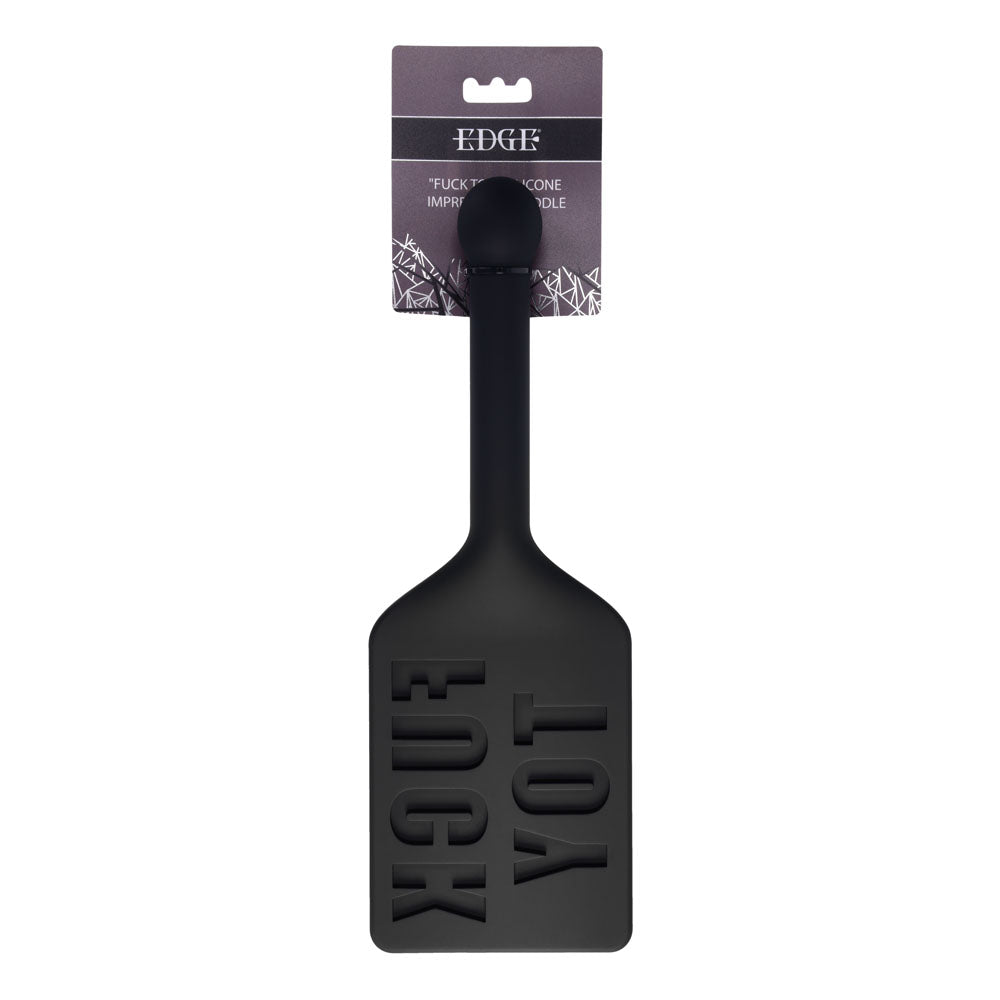 Edge Silicone Flexible Grip – Textured Spanking Paddle Black > Bondage Gear > Paddles Main image