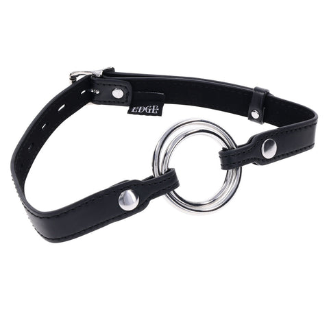 EDGE Interchangeable Ring Gag 3.5cm & 5.1cm Mouth Gag Restraint BONDAGE-TOYS