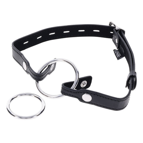 EDGE Interchangeable Ring Gag 3.5cm & 5.1cm Mouth Gag Restraint BONDAGE-TOYS
