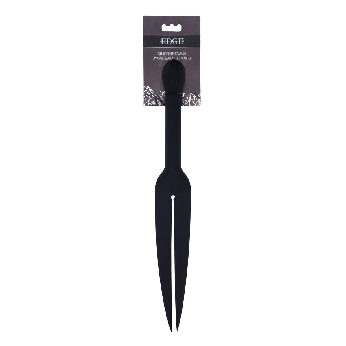 Edge Silicone Tawse – Body-Safe Silicone Whip with Insertable Handle Black > Bondage Gear > Whips & Floggers Main image