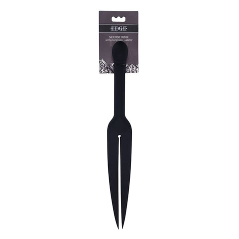 Edge Silicone Tawse – Body-Safe Silicone Whip with Insertable Handle Black > Bondage Gear > Whips & Floggers