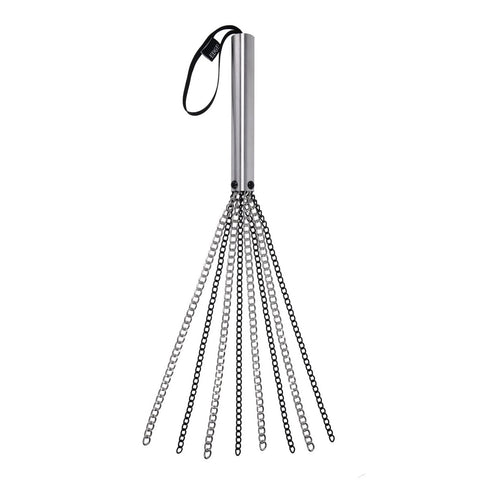 Edge Chain Flogger – Metal Weighted Impact Flogger Whip Silver > Bondage Gear > Whips & Floggers