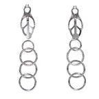 Edge Tuggable Clover Clamps – Metal Nipple Restraints > Sex Toys > Nipple Clamps