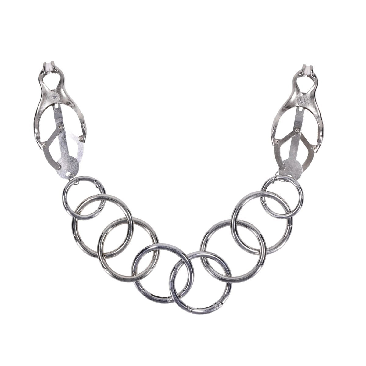 Edge Tuggable Clover Clamps – Metal Nipple Restraints > Sex Toys > Nipple Clamps