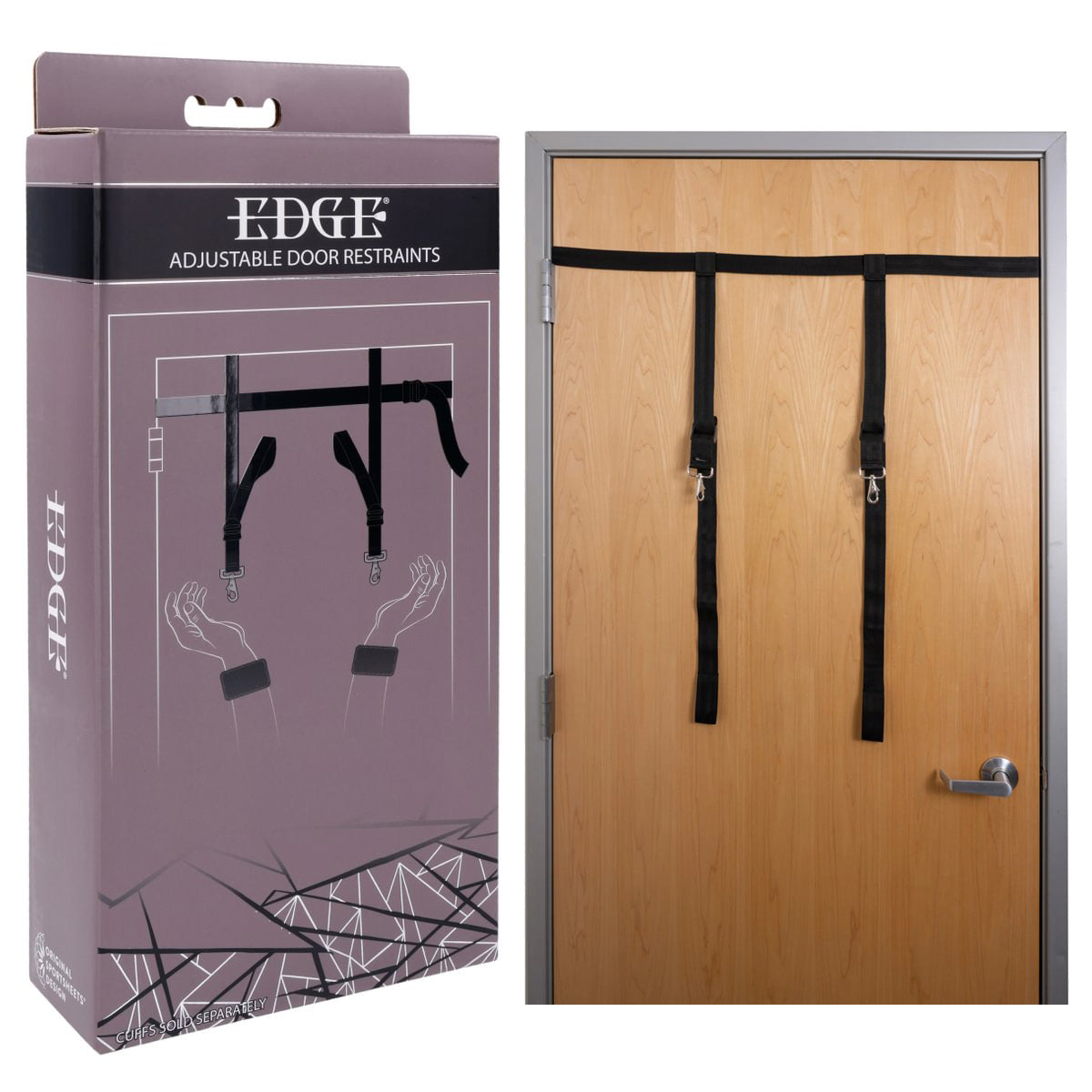 Edge Adjustable Door Restraints – Reinforced Adjustable Strap Security System Black > Bondage Gear > Bed Restraints Main image
