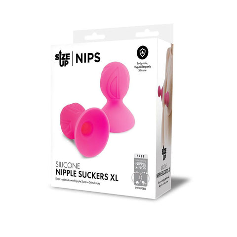 Size Up Silicone Nipple Suckers Extra Large Pink Nipple Suckers