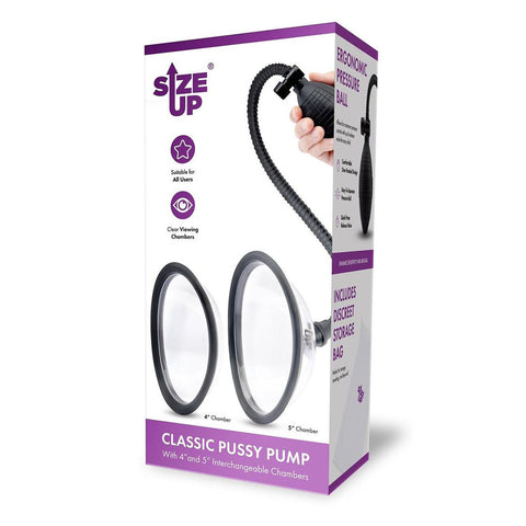 Size Up Classic (Black) – Vagina Pump with Two Interchangeable Chambers 10 cm and 12.7 cm > Pumps > Female Pumps