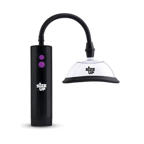 Size Up Rechargeable Power Plumper (10 cm and 12.7 cm) – USB Rechargeable Vagina Pump with Interchangeable Chambers Female Pumps