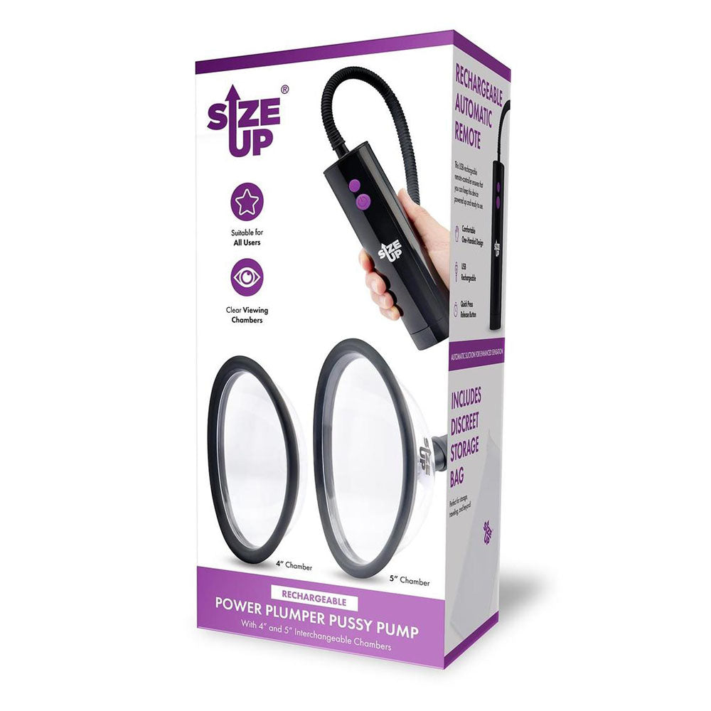 Size Up Rechargeable Power Plumper (10 cm and 12.7 cm) – USB Rechargeable Vagina Pump > Pumps > Female Pumps