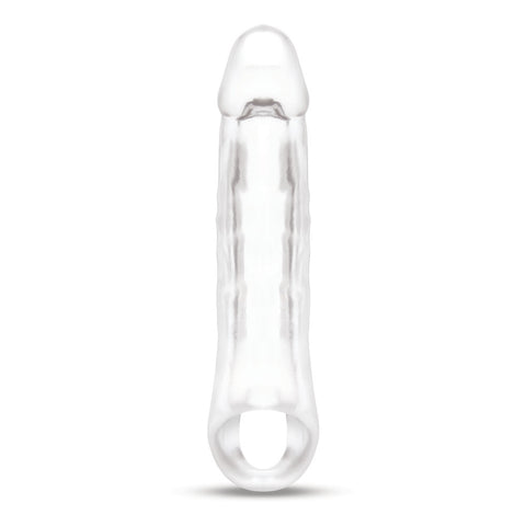 Size Up 2 Inch See-Thru Penis Extender with Ball Loop – Transparent Penis Extender SLEEVES