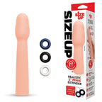 Size Up Realistic Penis Extender – 2 Inch Length Enhancement Sleeve Flesh > Sex Toys For Men > Penis Sleeves