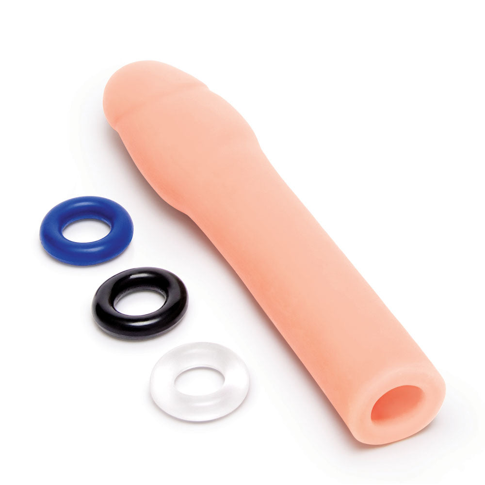 Size Up Realistic Penis Extender – 2 Inch Length Enhancement Sleeve > Sex Toys For Men > Penis Sleeves