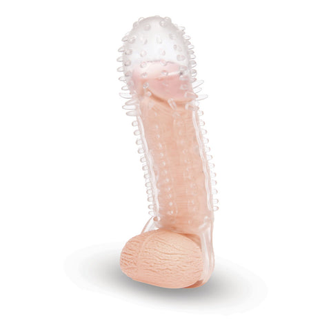 Size Up 1.5 Inch See Thru Stretch Penis Extender SLEEVES