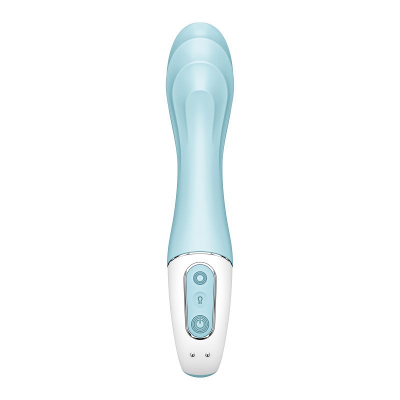 Satisfyer Air Pump Vibrator 5+ Blue 15mm Inflatable Shaft Vibrators - G Spot