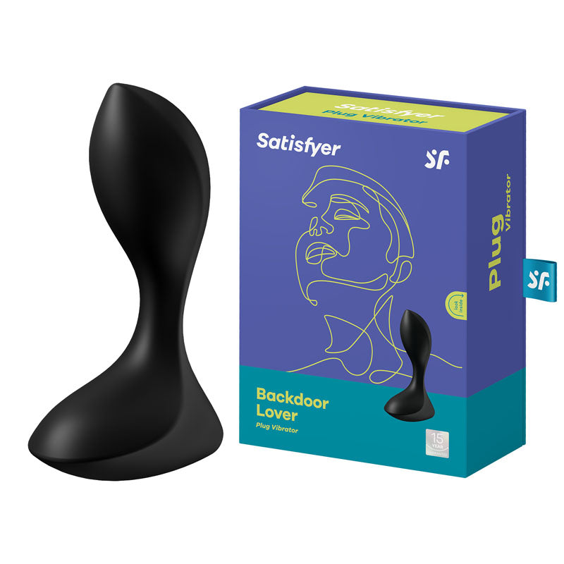 Satisfyer Backdoor Lover Black - Elegant Anal Plug > Anal Range > Vibrating Butt Plugs Main image
