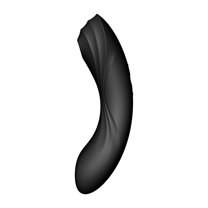 Satisfyer Curvy Trinity 4 Insertable Air Pulse Vibrator Black AIR PULSATION