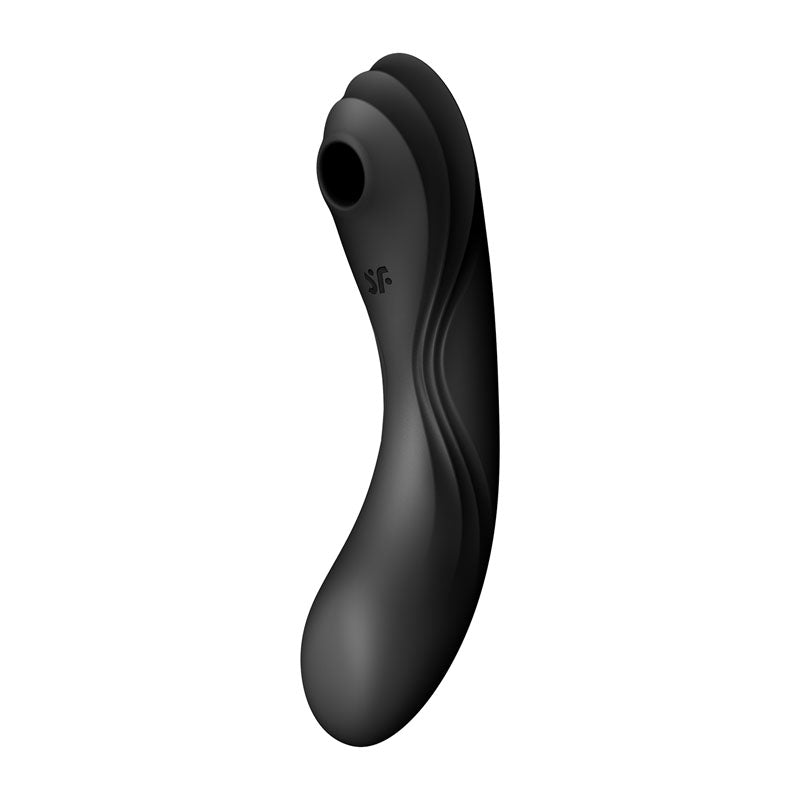 Satisfyer Curvy Trinity 4 Insertable Air Pulse Vibrator Black AIR PULSATION