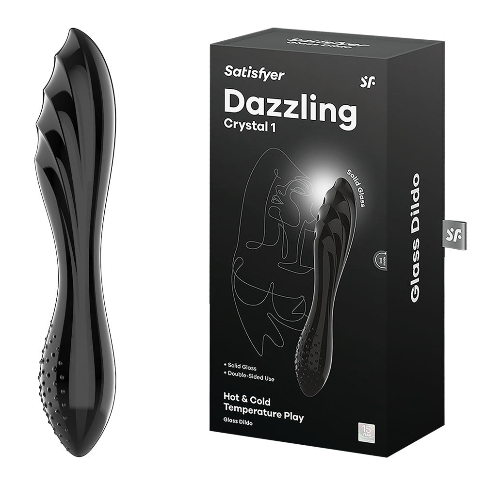 Satisfyer Dazzling Crystal 1 – 7.25 Inch Solid Borosilicate Glass Dildo > Glass > Dildos