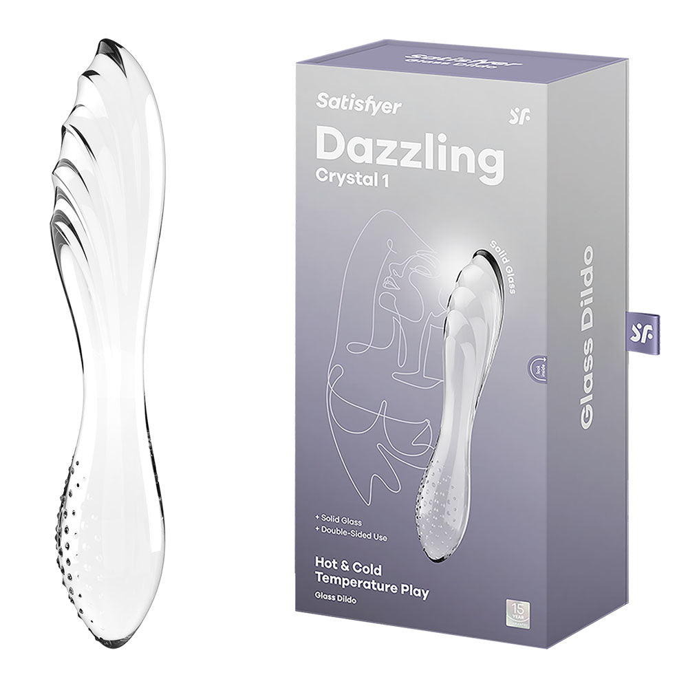 Satisfyer Dazzling Crystal 1 Double-Ended Glass Dildo > Glass > Dildos